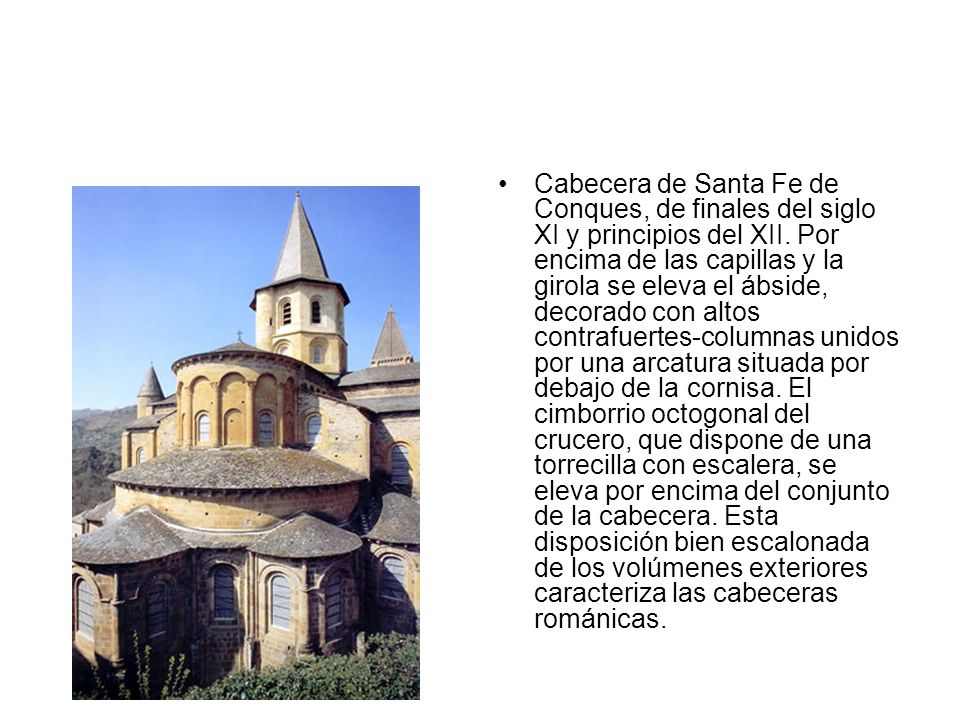 Cabecera de Santa Fe de Conques, de finales del siglo XI y principios del XII.