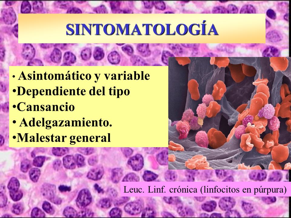 SINTOMATOLOGÍA Dependiente del tipo Cansancio Adelgazamiento.