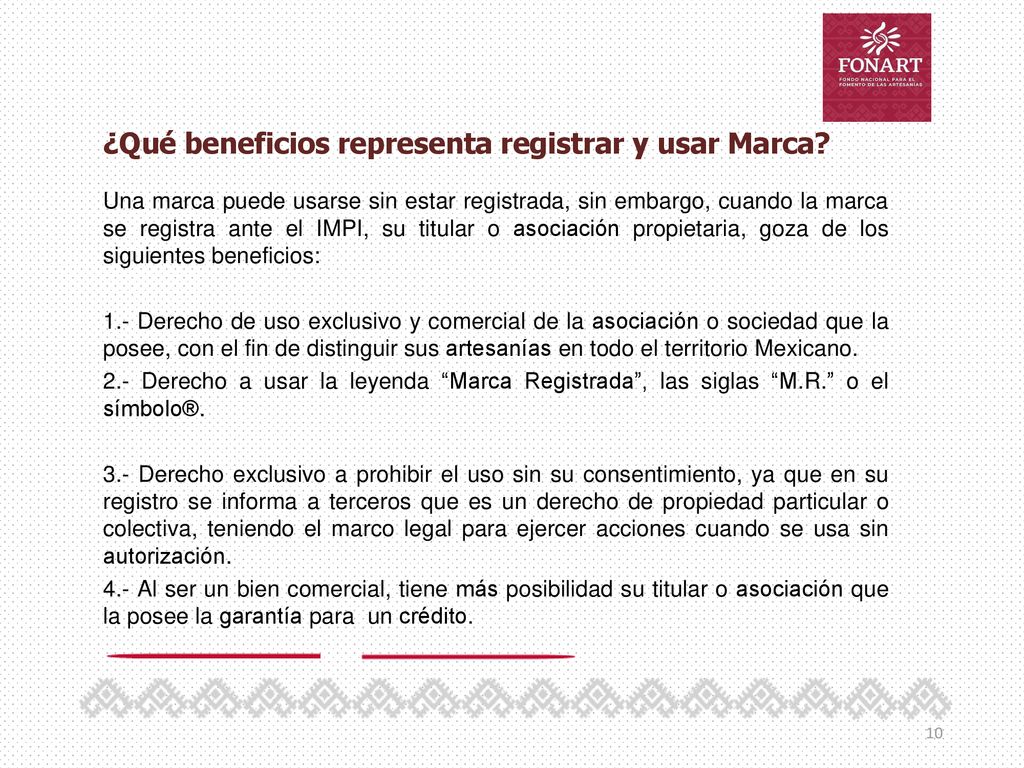 ¿Qué beneficios representa registrar y usar Marca