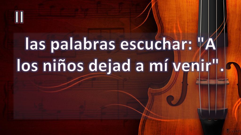 las palabras escuchar: A los niños dejad a mí venir .