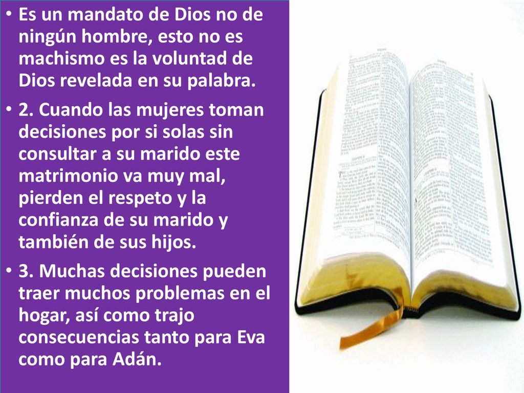 Es un mandato de Dios no de ningún hombre, esto no es machismo es la voluntad de Dios revelada en su palabra.