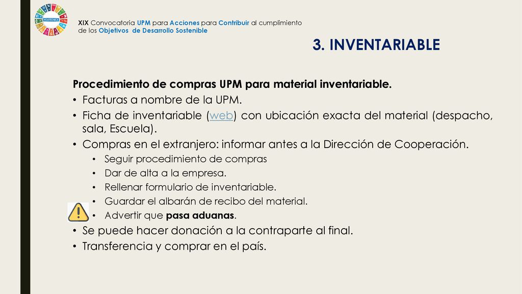 XIX Convocatoria UPM para Acciones para Contribuir al cumplimiento