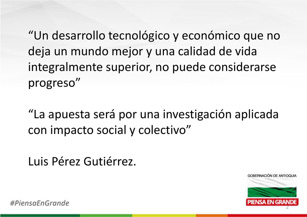 Un desarrollo tecnológico y económico que no deja un mundo mejor y una calidad de vida integralmente superior, no puede considerarse progreso
