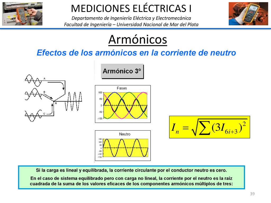 Efectos de los armónicos en la corriente de neutro