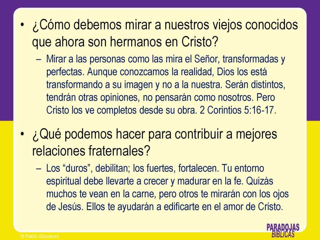 ¿Qué podemos hacer para contribuir a mejores relaciones fraternales