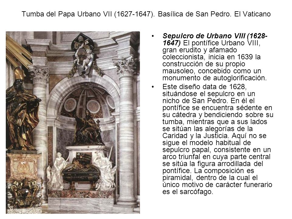 Tumba del Papa Urbano VII ( ). Basílica de San Pedro