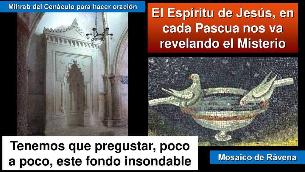 El Espíritu de Jesús, en cada Pascua nos va revelando el Misterio