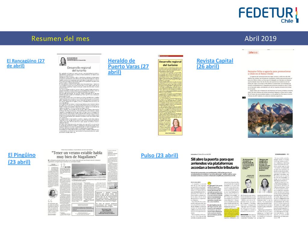 Resumen del mes Abril 2019 Heraldo de Puerto Varas (27 abril)