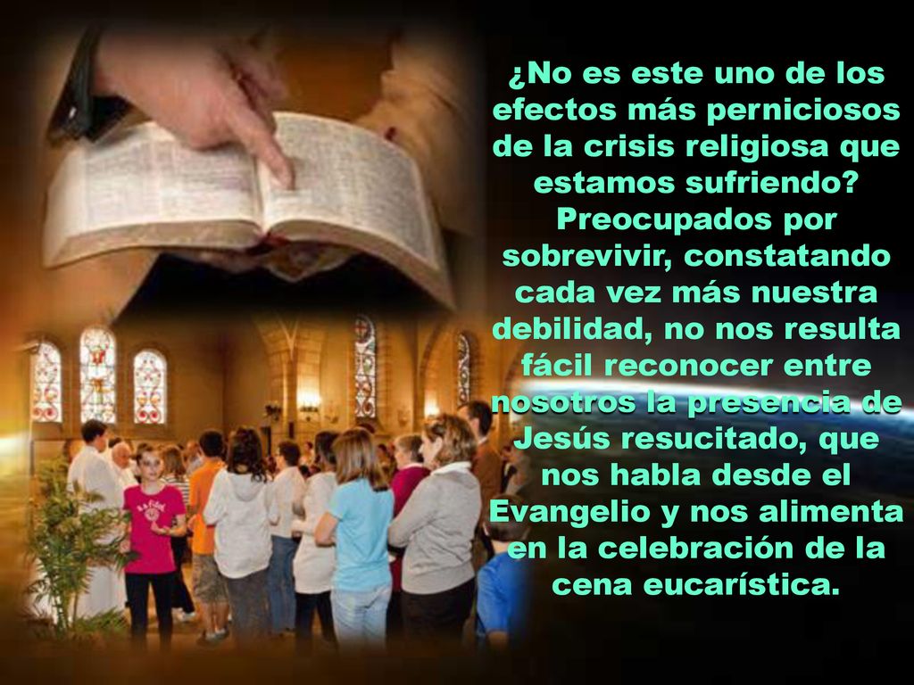 ¿No es este uno de los efectos más perniciosos de la crisis religiosa que estamos sufriendo