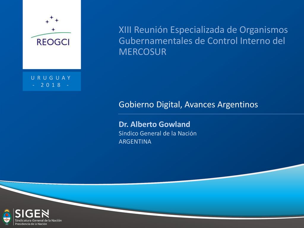 XIII Reunión Especializada de Organismos Gubernamentales de Control Interno del MERCOSUR