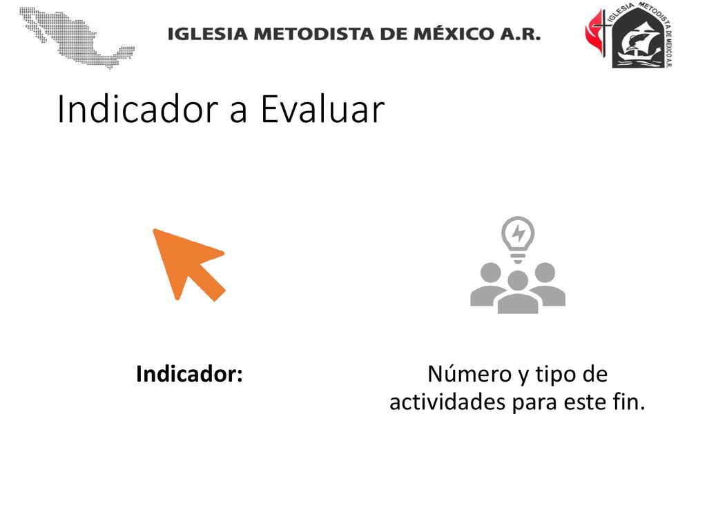 Número y tipo de actividades para este fin.