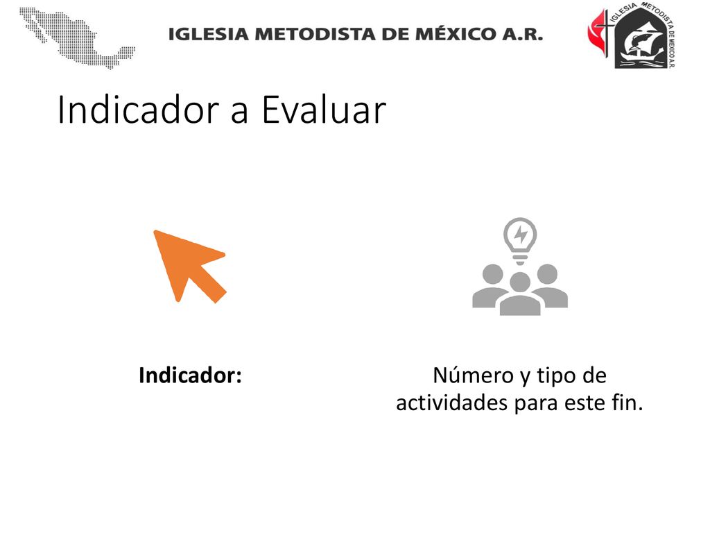 Número y tipo de actividades para este fin.