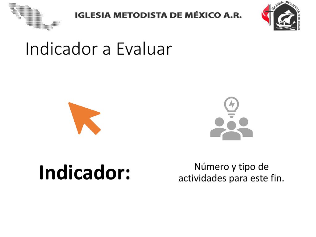 Número y tipo de actividades para este fin.