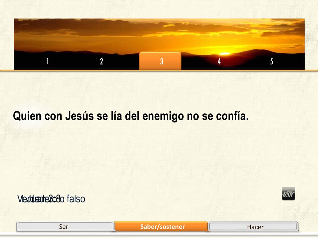 Quien con Jesús se lía del enemigo no se confía.