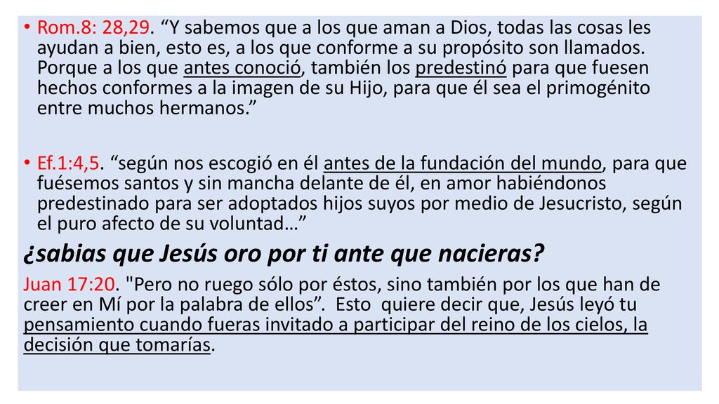 ¿sabias que Jesús oro por ti ante que nacieras