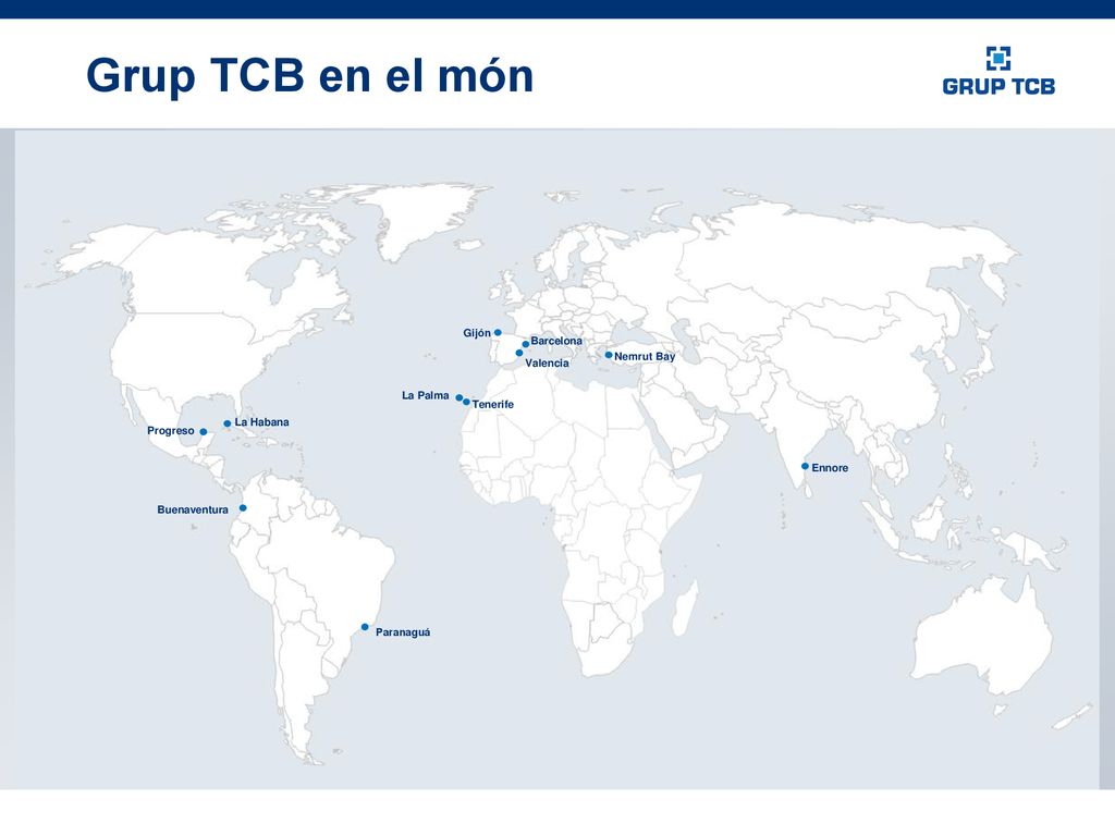Grup TCB en el món Gijón Barcelona Nemrut Bay Valencia La Palma