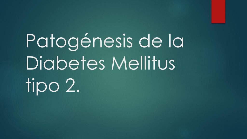 Patogénesis de la Diabetes Mellitus tipo 2.