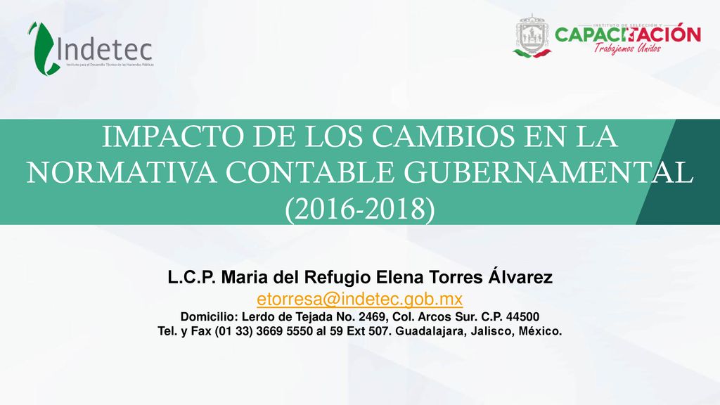 IMPACTO DE LOS CAMBIOS EN LA NORMATIVA CONTABLE GUBERNAMENTAL ( )