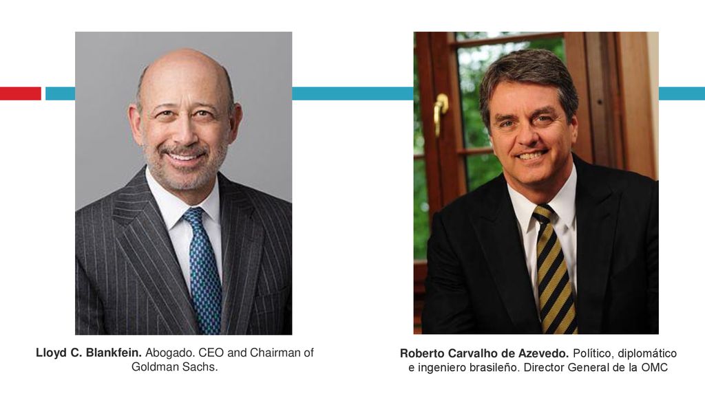 Lloyd C. Blankfein. Abogado. CEO and Chairman of Goldman Sachs.
