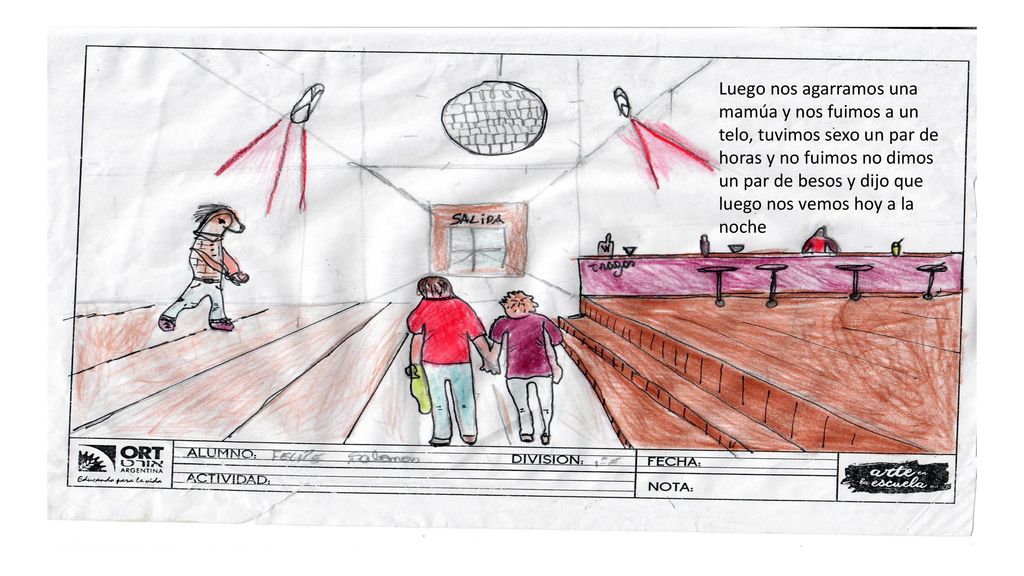 Luego nos agarramos una mamúa y nos fuimos a un telo, tuvimos sexo un par de horas y no fuimos no dimos un par de besos y dijo que luego nos vemos hoy a la noche