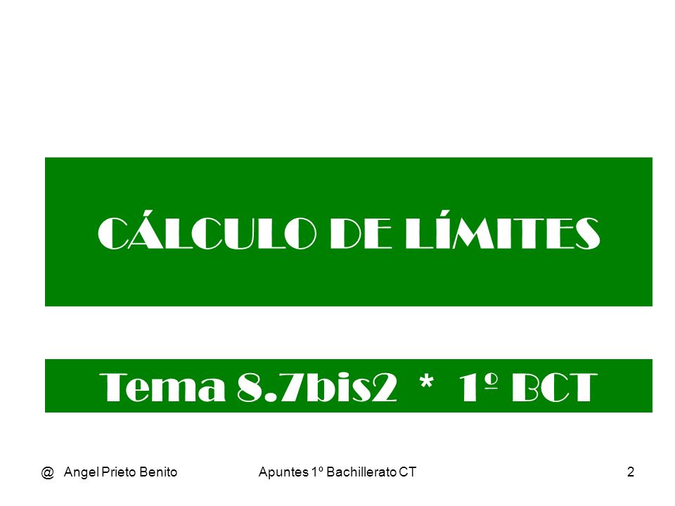 Apuntes 1º Bachillerato CT