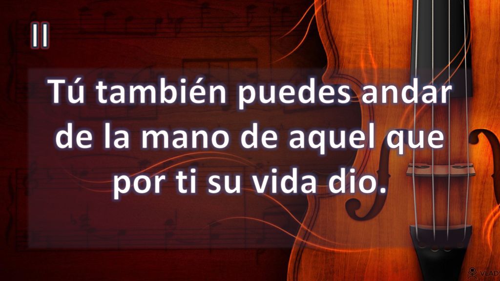 Tú también puedes andar de la mano de aquel que por ti su vida dio.