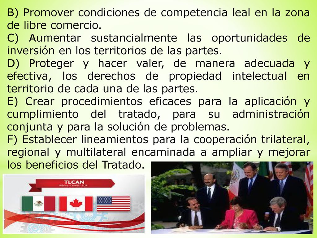 B) Promover condiciones de competencia leal en la zona de libre comercio.