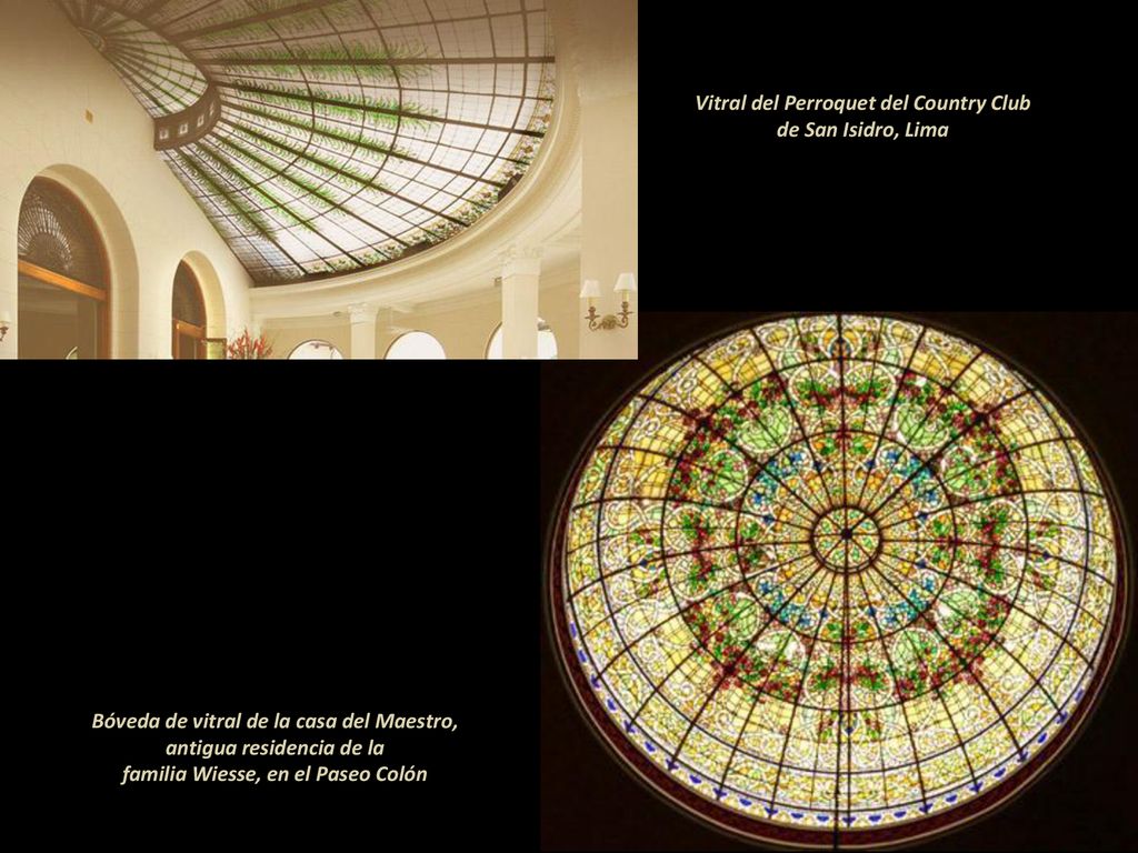 Vitral del Perroquet del Country Club de San Isidro, Lima