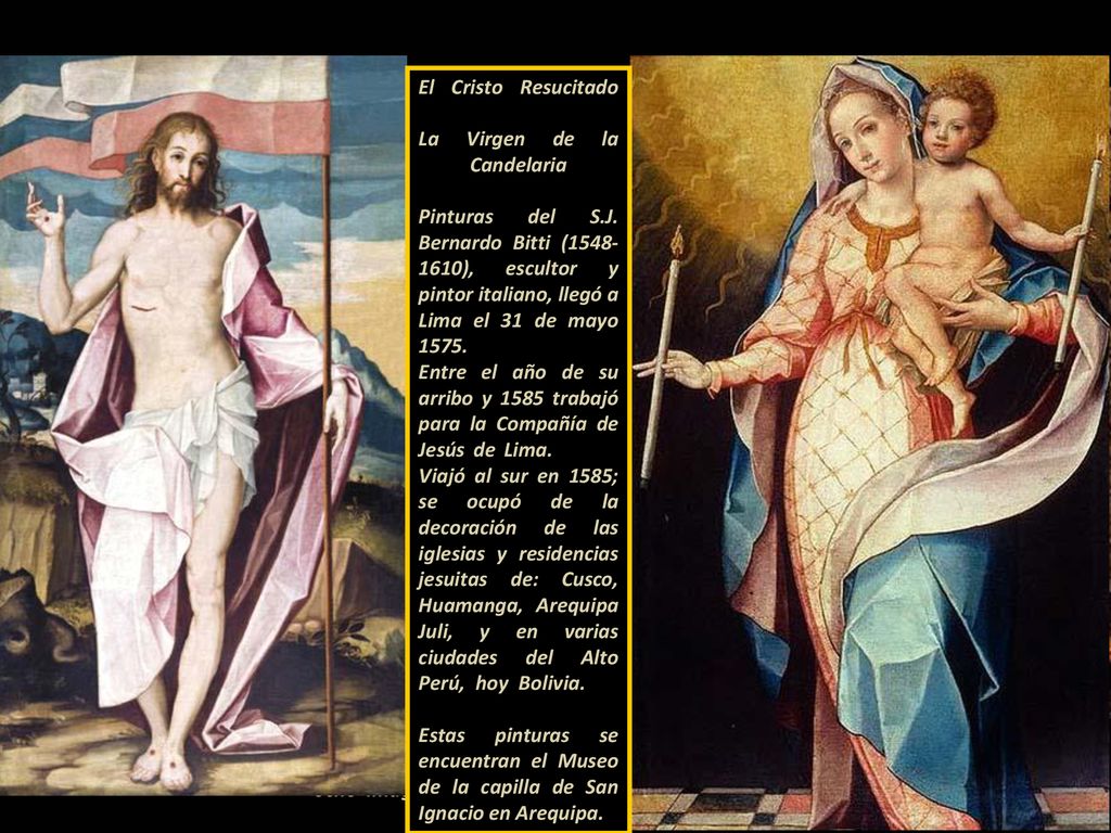 El Cristo Resucitado La Virgen de la Candelaria Pinturas del S. J
