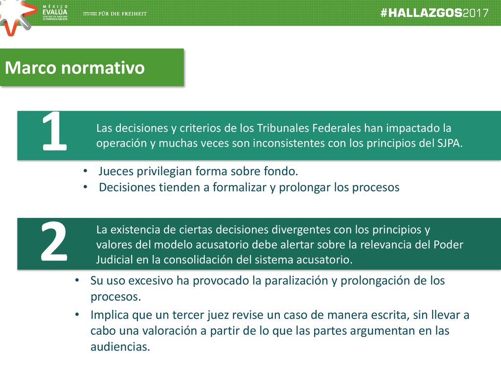 1 2 Marco normativo Jueces privilegian forma sobre fondo.