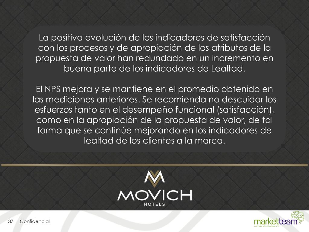 La positiva evolución de los indicadores de satisfacción con los procesos y de apropiación de los atributos de la propuesta de valor han redundado en un incremento en buena parte de los indicadores de Lealtad.