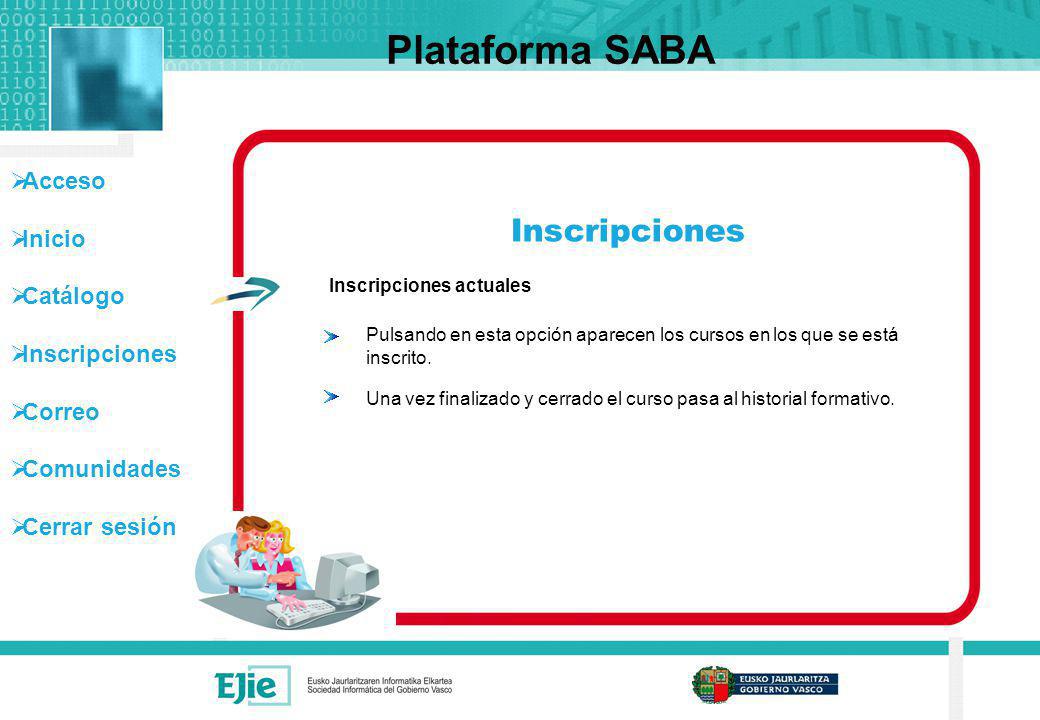 Plataforma SABA Inscripciones