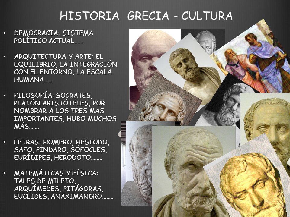 HISTORIA GRECIA - CULTURA