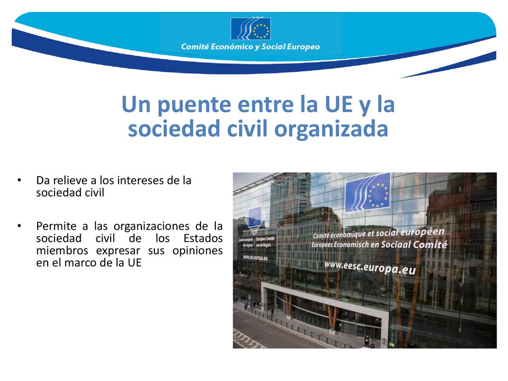 Un puente entre la UE y la sociedad civil organizada