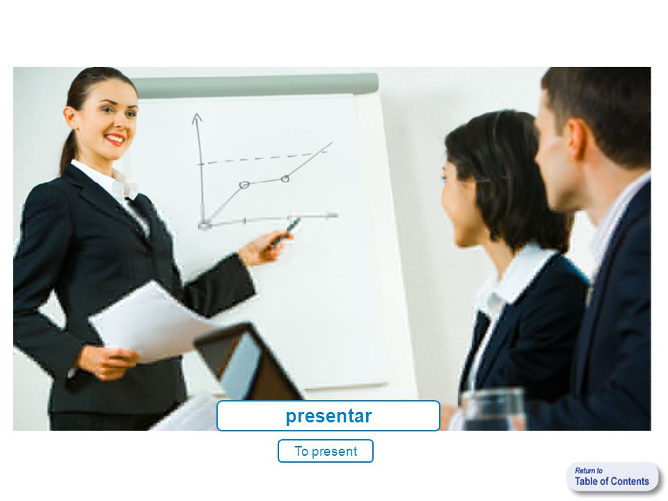 presentar To present