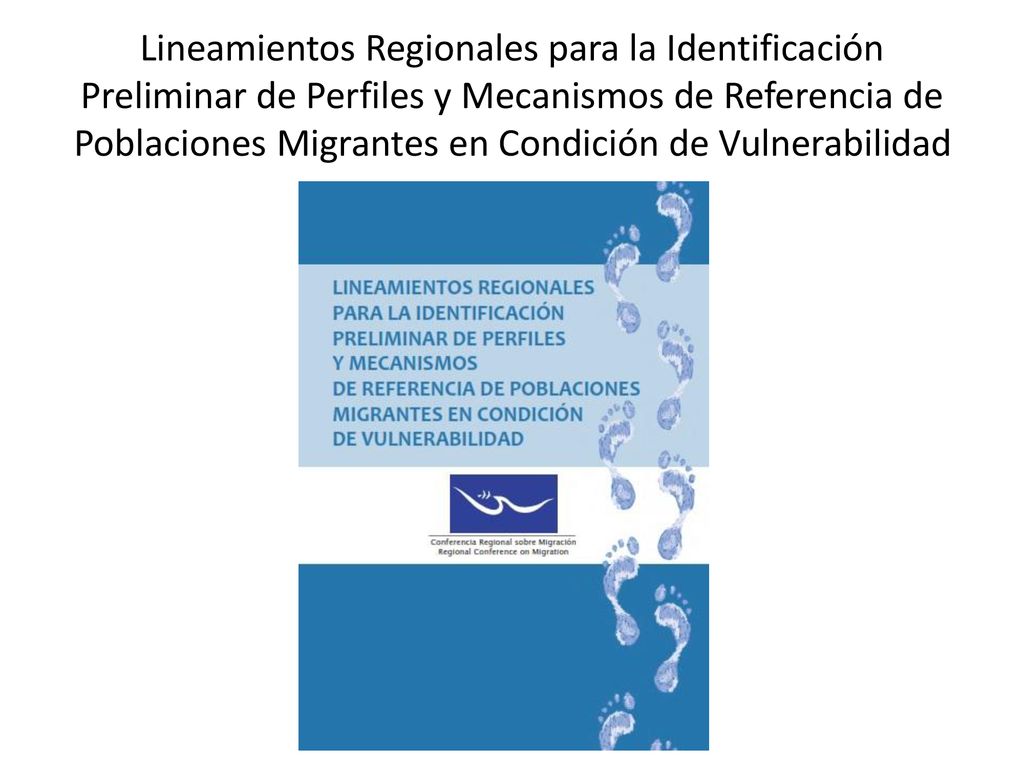 Lineamientos Regionales para la Identificación Preliminar de Perfiles y Mecanismos de Referencia de Poblaciones Migrantes en Condición de Vulnerabilidad