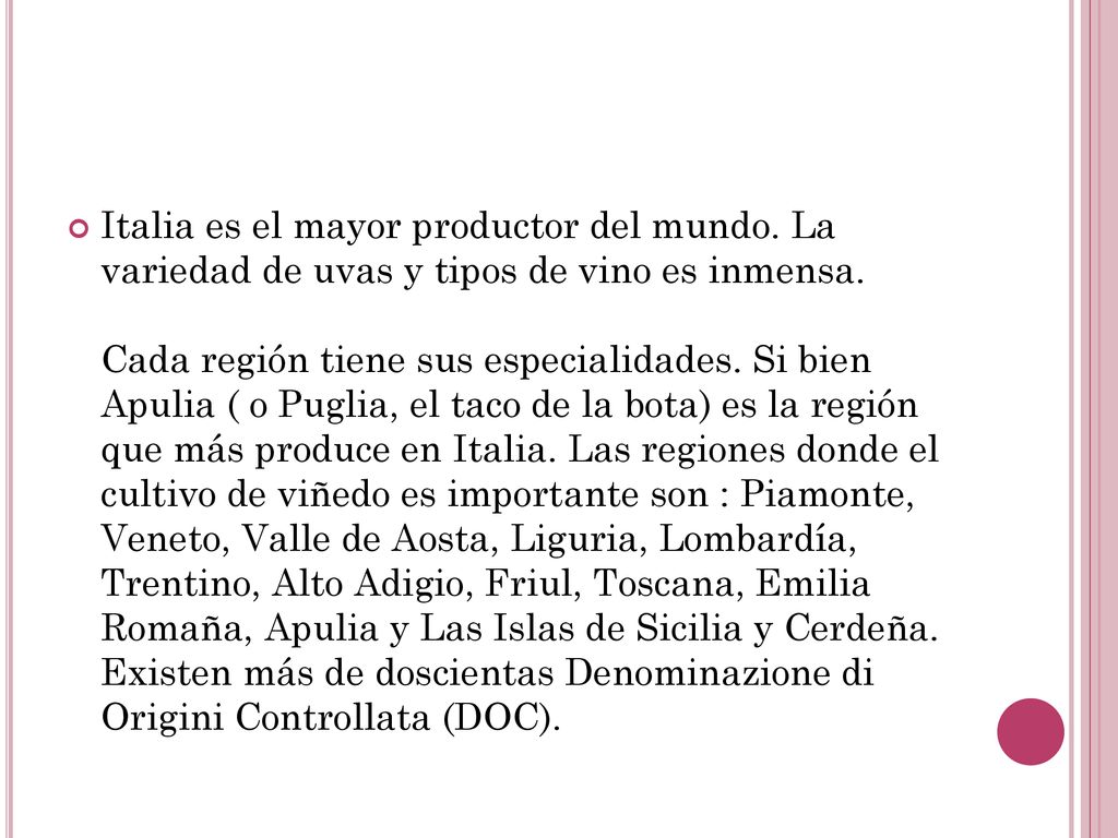 Italia es el mayor productor del mundo