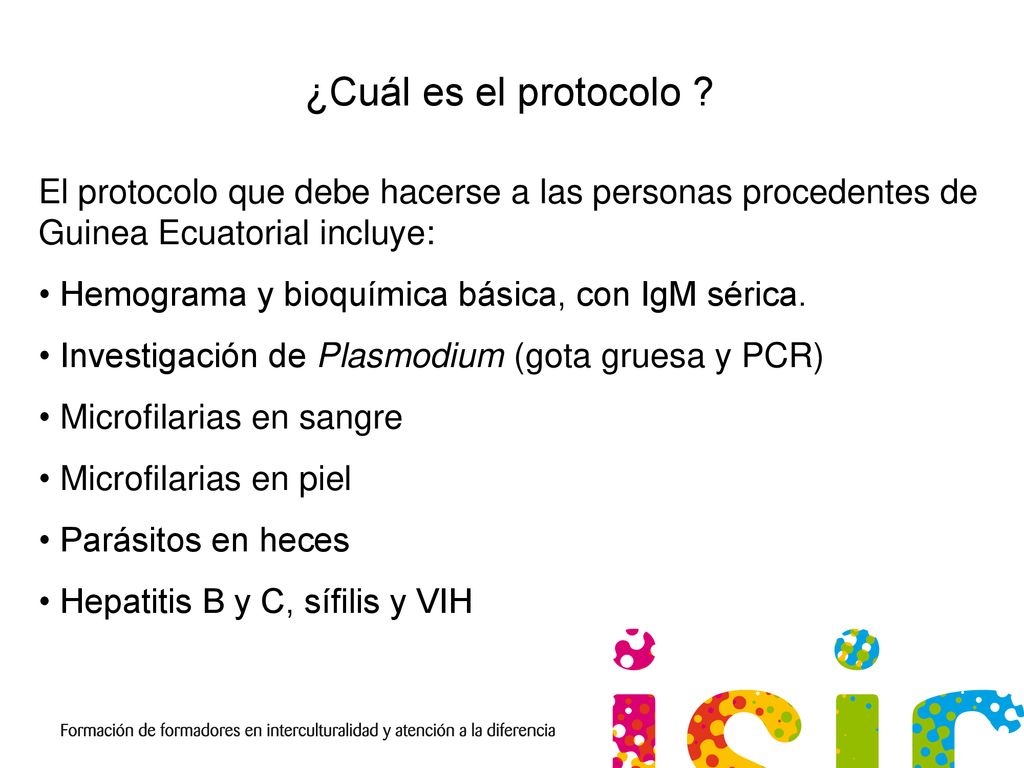 ¿Cuál es el protocolo El protocolo que debe hacerse a las personas procedentes de Guinea Ecuatorial incluye: