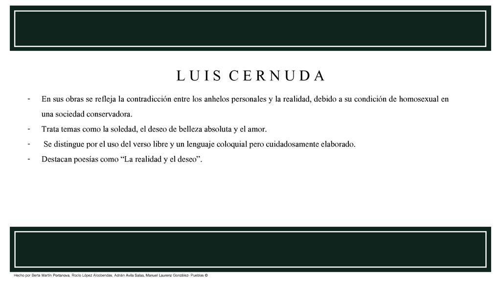 L U I S C E R N U D A
