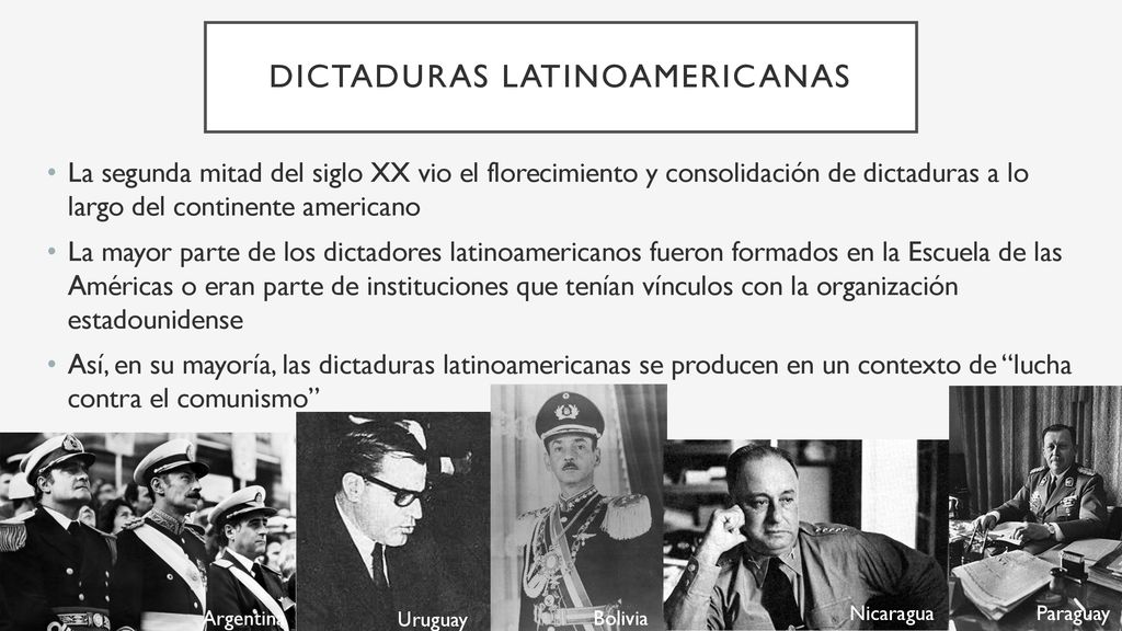 América Latina en Guerra Fría: Dictaduras militares - ppt descargar