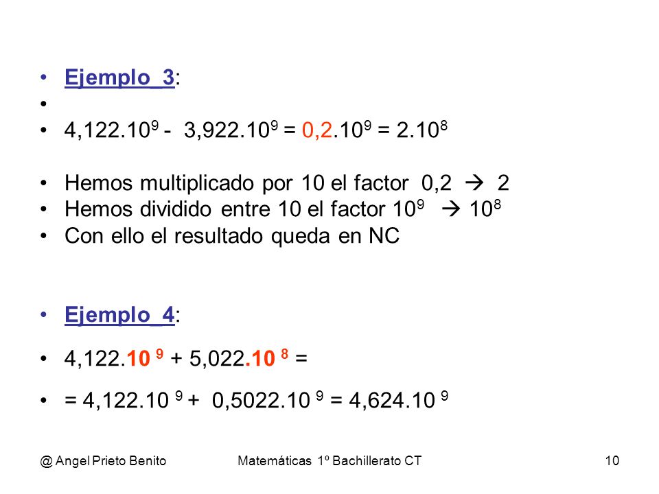 Matemáticas 1º Bachillerato CT
