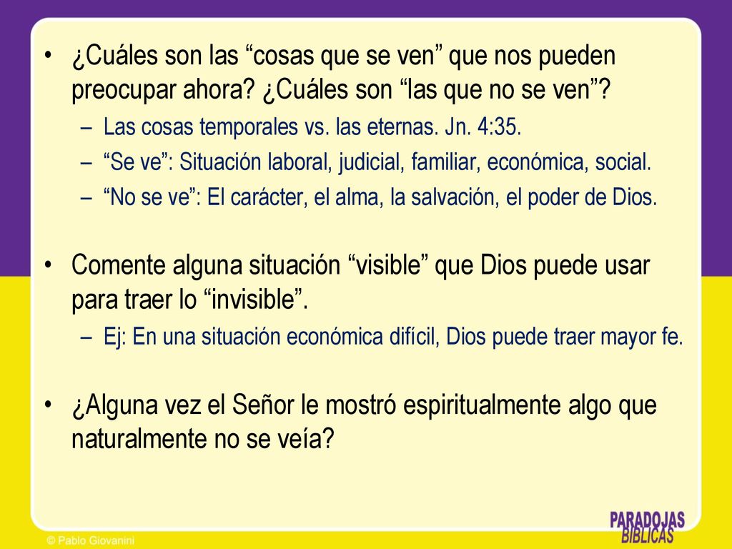 ¿Cuáles son las cosas que se ven que nos pueden preocupar ahora