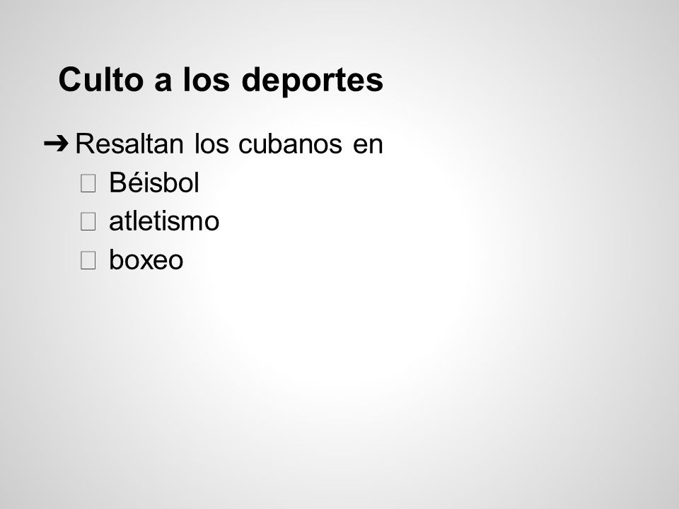 Culto a los deportes Resaltan los cubanos en Béisbol atletismo boxeo