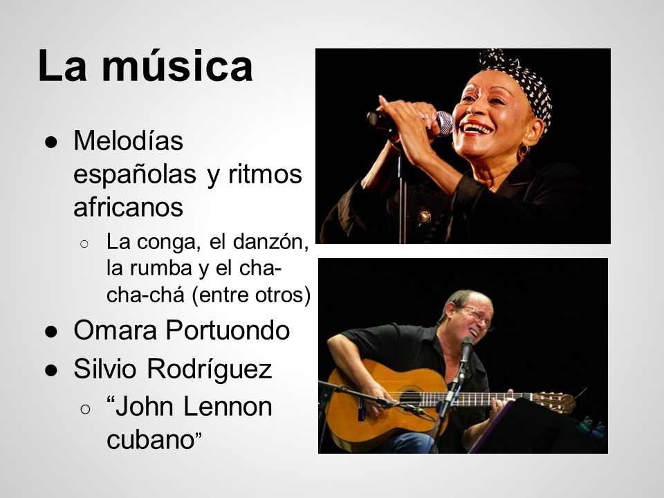La música Melodías españolas y ritmos africanos Omara Portuondo