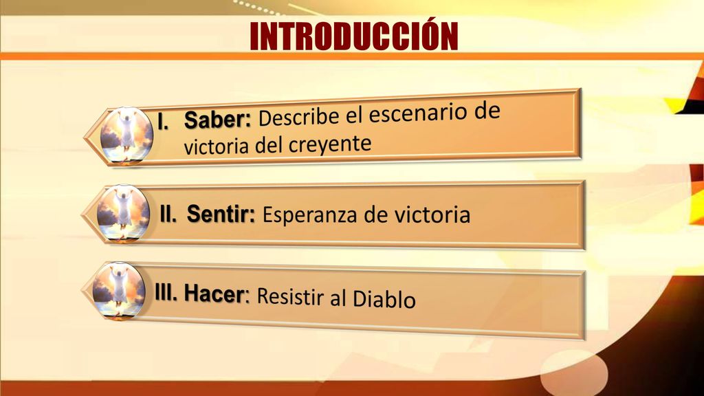INTRODUCCIÓN I. Saber: Describe el escenario de victoria del creyente