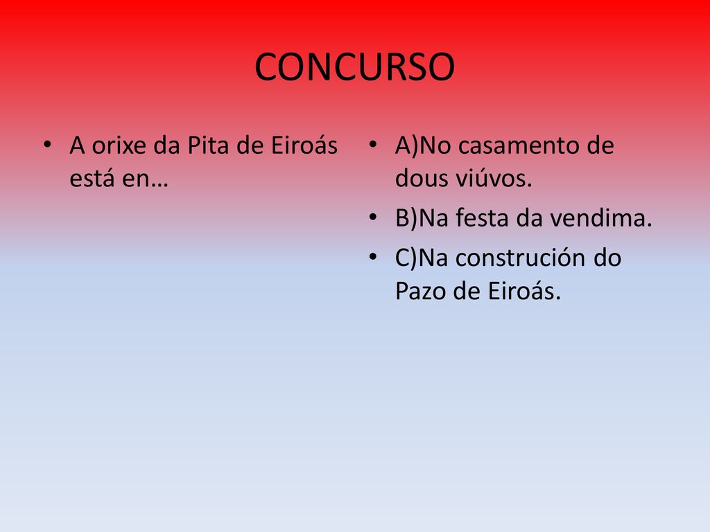 CONCURSO A orixe da Pita de Eiroás está en…