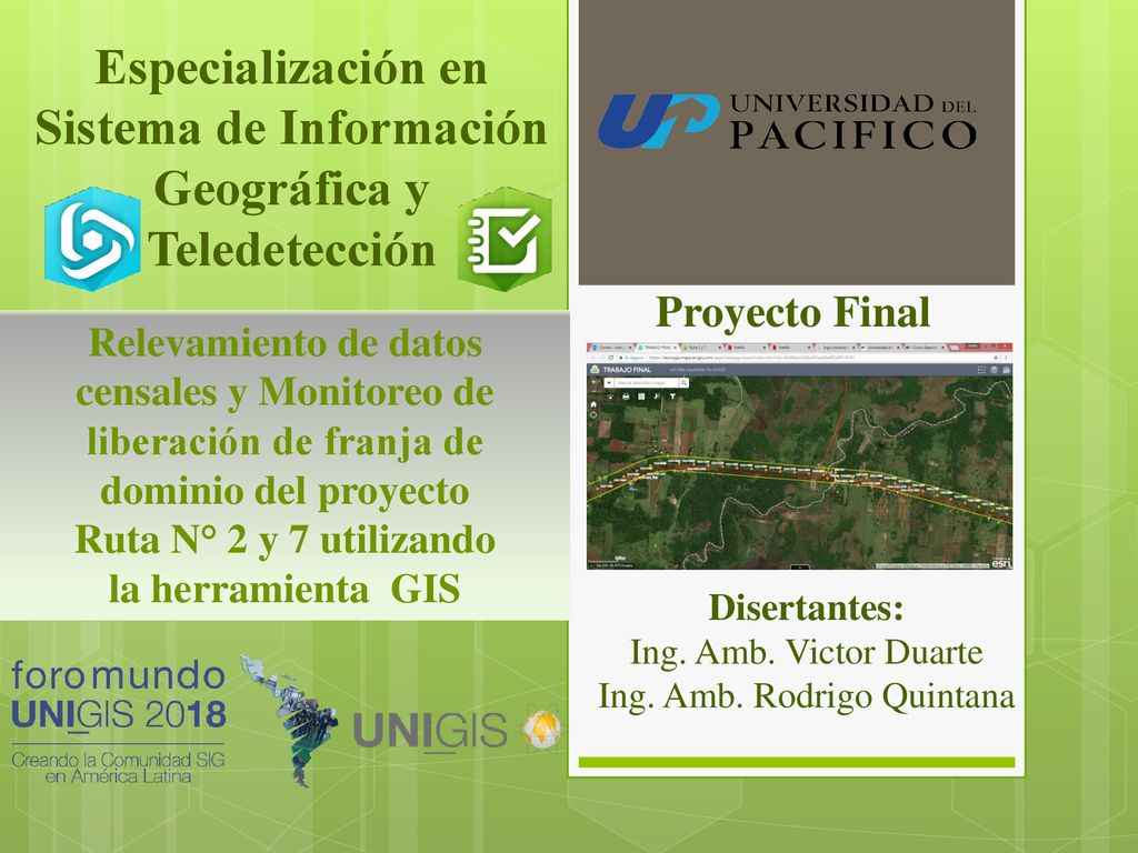 Disertantes: Ing. Amb. Victor Duarte Ing. Amb. Rodrigo Quintana