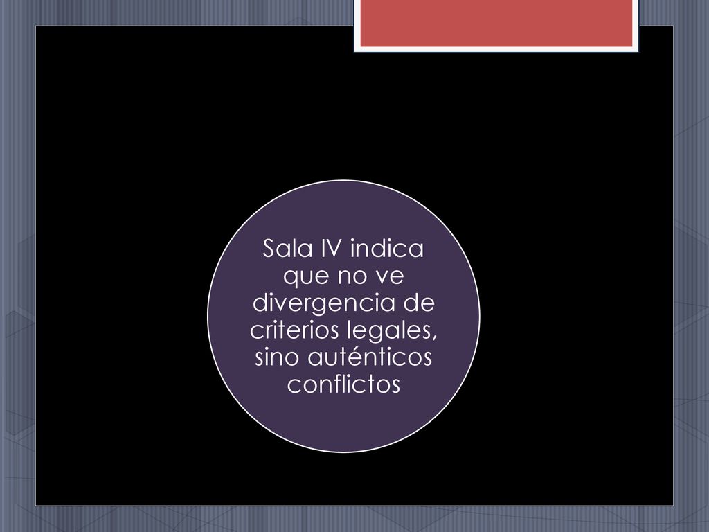 Sala IV indica que no ve divergencia de criterios legales, sino auténticos conflictos