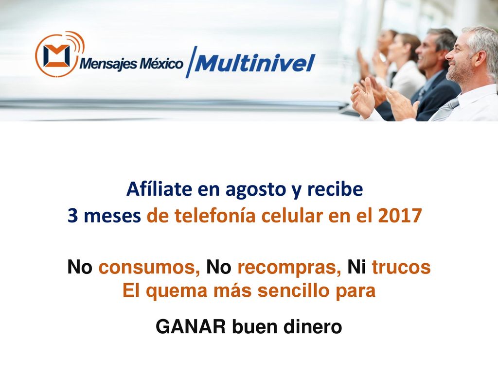 Afíliate en agosto y recibe 3 meses de telefonía celular en el 2017