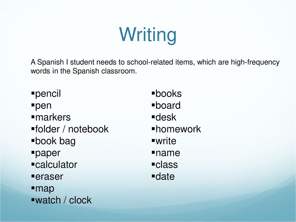 Writing pencil pen markers folder / notebook book bag paper calculator